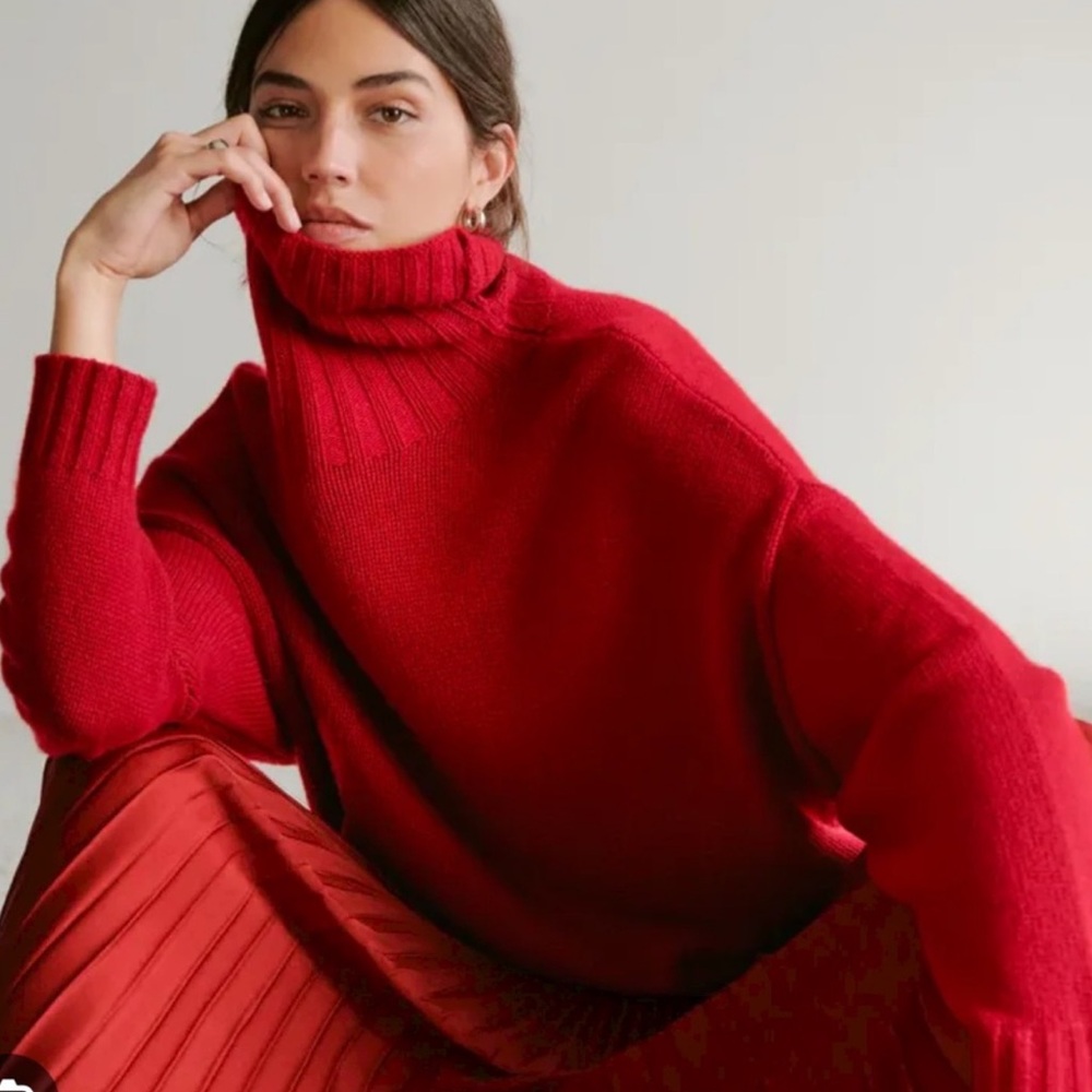 Jenni Kayne Red Cashmere Sweater NWOT